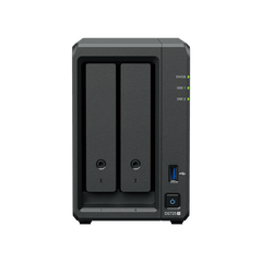 NAS Synology DiskStation DS725+ | 2 Bahías | Expandible hasta 7 Unidades | 2 Ranuras M.2 NVMe | Puerto 2.5GbE | Rendimiento 276 MB/s Lectura y 224 MB/s Escritura | Compatible con Unidad de Expansión DX525.