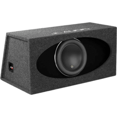 Subwoofer con Caja para Coche / 12" / 1000 W RMS / Impedancia 3 Ω / JL Audio H.O. Wedge W7AE / Diseño Orientado hacia Atrás / Puertos de Ranura / Acoplado a la Cámara / Terminal de Conexión de 5 Vías