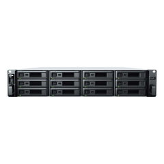 Unidad de Expansión RX1223RP | 12 Bahías HDD/SSD SATA 3.5" o 2.5" | Fuente de Alimentación Redundante | Compatible con Synology DSM | Plug-and-Play.