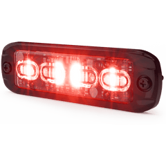 Luz Auxiliar de 16 LED, Rojo/Verde/Ambar/Blanco, Lente Transparente