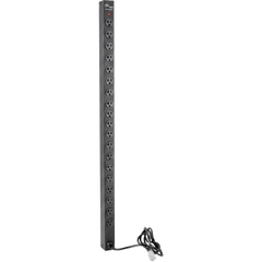 PDU Vertical para Rack con 18 Tomas NEMA 5-15R, 15A, 1.22 m (48 in) de Altura, Acero Color Negro
