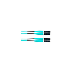 Jumper de Fibra Óptica Multimodo 50/125 OM4, LC-LC Duplex, OFNR (Riser), Color Aqua, 18 Metros (59.06 Pies)