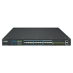 Switch Gestionado Capa 3 Multi-puerto 10G/25G + 2/4-Puerto 100G QSFP28 / 880-1520 Gbps Non-Blocking / Stacking 10 Unidades / Enrutamiento OSPF, BGP, RIP, VRRP / ERPS G.8032 / Slot Para Fuente Redundante AC/DC / Data Center y AI Infrastructure