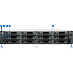 Deep Learning NVR 12 Bahías / AMD V1780B 3.35 GHz / 16 GB DDR4 / 100 Cámaras IP / 40 Tareas IA / 2x 10GbE / Rack 2U