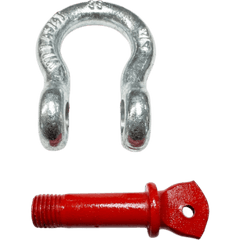 Grilllete Lira (Anchor Shackle) / 4.75 T WLL / Cuerpo 3/4" Acero Forjado Galvanizado / Perno 7/8" Acero Alta Resistencia / Factor Seguridad 6:1 / Marca SHINESTAGE