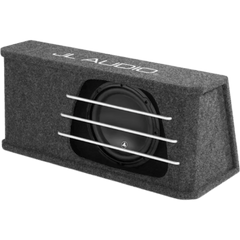 Subwoofer para Coche con Caja / W3v3 10" / 500 W RMS / Impedancia Nominal 2 Ω / Amplificador Recomendado 150-500 W / Cono de Polipropileno Relleno de Minerales / Carcasa con Puertos de Ranura Acoplada a la Cámara / Rejillas con Barras de