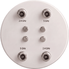 Antena Omnidireccional Doble Banda 8 dBi / Conector 4 x N Hembra / Frecuencia 2400-2500 MHz y 5150-5850 MHz / Polarización Vertical / Ganancia 8 dBi / Ancho de Haz Horizontal 360° / Ancho de Haz Vertical 17° / VSWR 1.5 Máx / Impedanc