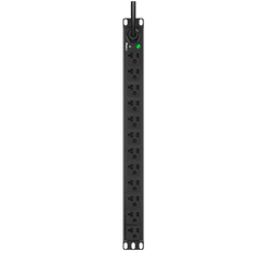 PDU ES2P Básico para Distribución de Energía, Enchufe de Entrada NEMA L5-20P, Con 12 Contactos NEMA 5-20R, Instalación Horizontal de 19in, 1UR, 20 Amp, 120 Vca