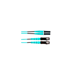 Jumper de Fibra Optica Multimodo 50/125 OM4, LC-SC Duplex, OFNR (Riser), Color Aqua, 5 Metros (16.40 Pies)