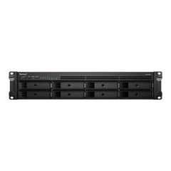 Servidor de Almacenamiento en Red Synology RackStation RS1221RP+ | 8 Bahías | Expandible a 12 Bahías | CPU AMD Ryzen V1500B | 4 GB DDR4 ECC | RAID Soportado | 10/25GbE | Virtualización Certificada | Protección de Datos Integral