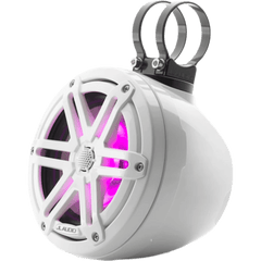 Sistema de Altavoz Coaxial Cerrado JL Audio VeX M3 / 6.5" / 60 W RMS / 4 Ω / 89.5 dB / 100 Hz-25 kHz / LED RGB / Rejilla Deportiva Blanca / Cono de Polipropileno Relleno de Mica / Tweeter de Cúpula de Seda 19 mm (0.75") / Dimensione