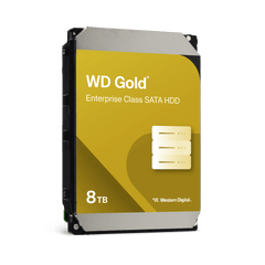 Disco Duro Empresarial WD Gold / SATA 6 Gb/s / 8 TB / 7200 RPM / Tecnología HelioSeal / ArmorCache / 5 Años Garantía / 2.5M Horas MTBF