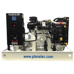 Planta de Emergencia Diesel / 42 kW (52 kVA) Emergencia / 38 kW (49 kVA) Continuo / 220/127 V / Trifásico 4 Hilos / Motor Cummins 4BTAA3.3G18 4 Cilindros/ Generador Stamford S1L2K1 / Control PEM-CAM Transferencia automática/ Tanque 125L.