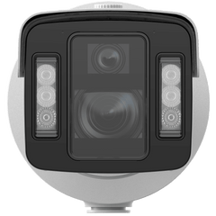 Bala IP Multi-Sensor DeepinView / Lente 15 a 45 mm (4 MP) + lente 4 mm (4 MP) / DarkFighterX y ColorVu / WDR 140 dB / IR + Luz Blanca (100 Mts y 30 Mts) / IP67 / IK10