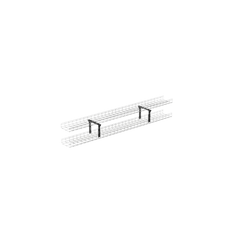 Soporte Tipo Trapezoidal Apilable, para Charolas Wire Basket de 300 mm (12 pulgadas) de Ancho, Color Negro.