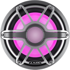 Subwoofer Náutico 8" / 200 W RMS / 4 Ω / Iluminación LED Transflective™ / Rejilla Deportiva de Titanio / Deflector Infinito o Caja Cerrada / Marino