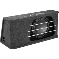 Subwoofer para Coche con Caja / 12″ (30.5 cm) / W3v3 / 500 W RMS / Impedancia 2 Ω / H.O. Wedge con Puertos de Ranura / Rejillas de Aluminio Incluidas / Terminal de Conexión de 5 Vías