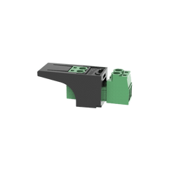 Módulo Conector Eléctrico para Cable Eléctrico FMPS, Compatible con 26-12 AWG, Tipo Mini-Com, Color Verde