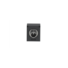 Módulo Acoplador ST Simplex, para Fibra Óptica Multimodo OM3/OM4, Tipo Mini-Com, Color Negro