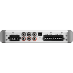 Amplificador Náutico / 4 Canales / Clase D / 600 W (24 V) / Potencia 150 W x 4 / Filtros Paso Bajo/Alto / Control Remoto Opcional