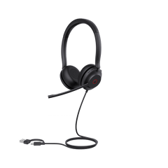 Diadema Alámbrica UH35 Dual de Yealink USB-C/A Compatible con Teléfonos IP Yealink y Computadoras