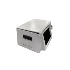 Estación de Descarga para Cámaras Corporales | 8 Canales de Conexión | Descarga Simultanea | Pantalla Táctil | Almacenamiento Hasta 12TB | Carga y Copia de Seguridad Automática | Compatible con Body Cam XMR-R3.
