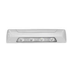 Luz Auxiliar de Escena de 4 LED, Blanco, Lente Transparente, Bisel Blanco