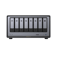 NAS UGREEN NASync DXP8800 Plus / Intel Core i5-1235U 10 Núcleos / 8 Bahías SATA + 2 M.2 NVMe / 2 Puertos 10GbE / Thunderbolt 4 / HDMI 8K / DDR5 Expandible 64GB / PCIe 4.0 x4