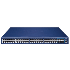 Switch Gestionado Capa 3 / 48 Puertos Gigabit + 6 Puertos 10G SFP+ / Routing IPv4/IPv6 / NMS Integrado / QoS Avanzado / Seguridad Empresarial