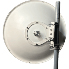 Antena Parabólica Banda Ultraancha / 4.9-7.2 GHz / Ganancia 34 dBi / Dual Slant 45°-90° / 96 cm (37.8 in) / Fibra de Vidrio / Conector Dual N-Hembra / Jumper Incluido