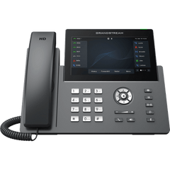 Teléfono IP Wi-Fi, Grado Operador, 12 líneas SIP con 6 cuentas, pantalla táctil 7", puertos Gigabit, Bluetooth, PoE, codec Opus, IPV4/IPV6 con gestión en la nube GDMS