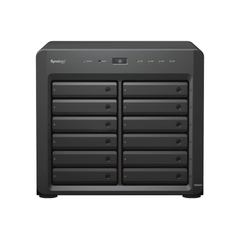 NAS Synology DiskStation DS2422+ | 12 Bahías | Expandible a 24 Bahías | Procesador AMD Ryzen Quad-Core | Hasta 32 GB DDR4 ECC | Caché NVMe SSD | Redes 10/25GbE | Compatible con Virtualización y Vigilancia.