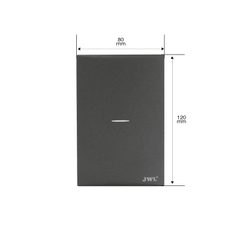 Placa con Interruptor Sencillo 10 A 127 V 60 Hz.