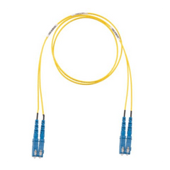 Jumper de Fibra Optica Monomodo 9/125 OS2, SC-SC Duplex, OFNR (Riser), Color Amarillo, 3 Metros
