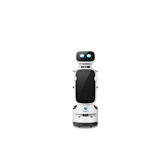 Robot de Entrega Automatizado / Área de Cobertura Máxima 200*200? / Velocidad de Movimiento Ajustable 0.1~1.0 m/s / Colaboración Multi-robot Hasta 20 Robots / Batería de Ion de Litio Ternaria / Pantalla de Publicidad 18.5 pul
