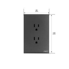 Placa con 2 Toma Corriente Duplex 2P Y T 10 - 15 A 127 V 60 Hz
