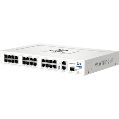 Switch no administrable PoE WI-TEK /24 Puertos 10/100 Mbps PoE af/at / 2 Puertos Uplink Gigabit / 1 Ranura SFP 1000 Mbps / Presupuesto 270 W / Puerto 1 Hi-PoE 60W