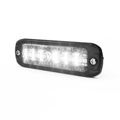Luz Auxiliar de 18 LEDS, Tricolor Rojo/Azul/Blanco, Lente transparente