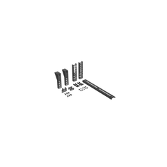 Soporte Tipo Trapezoidal Apilable, para Charolas Wire Basket de 300 mm (12 pulgadas) de Ancho, Color Negro.