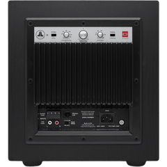 Subwoofer Activo con Amplificador Integrado / Driver 10" (254 mm) / Potencia 750 W RMS / Carcasa Sellada / Respuesta de Frecuencia 25-118 Hz / Filtro Paso Bajo 24 dB/octava / Fase Variable 0-280° / Acabado Negro Ceniza