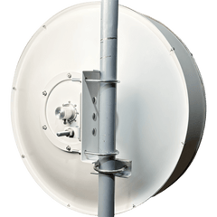 Antena Parabólica Banda Ultraancha / 4.9-7.2 GHz / Ganancia 34 dBi / Dual Slant 45°-90° / 96 cm (37.8 in) / Fibra de Vidrio / Conector Dual N-Hembra / Jumper Incluido