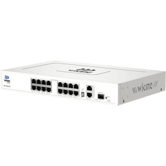 Switch no administrable PoE WI-TEK /16 Puertos 10/100 Mbps PoE af/at / 2 Puertos Uplink Gigabit / 1 Ranura SFP 1000 Mbps / Presupuesto 180 W / Puerto 1 Hi-PoE 60W