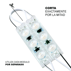 Módulo LED Resistente a Intemperie / 4500 Lúmenes / 110V / Luz Cálida 2 700 K / Hasta 20 Módulos en Serie / No Requiere Transformador.