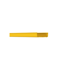 Canaleta FiberRunner™ 12X4, de PVC Rígido, Color Amarillo, 3 m. de Largo
