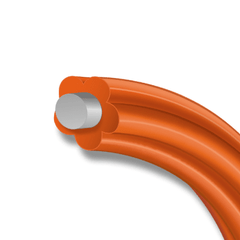 Guías Jalacables de Fibra de Vidrio Multirranuradas / Diseño de Baja Fricción / Rendimiento de Fibra de Vidrio a Costo 25% Más Bajo / No Conductoras / Guía de Espiral de Acero de 7''