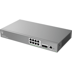 Switch de Red Empresarial L2++ / Serie GWN7800 Pro / 8 Puertos Gigabit PoE 120W / 2 Puertos 2.5GG SFP / Gestión Cloud GDMS / VLAN 4K / QoS Avanzado / Seguridad Integral
