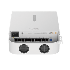 Switch PoE / Administración en la nube / Con 8 puertos 10/100 Mbps PoE af/at / 2 Puertos Ethernet 10/100 MBPS / Presupuesto 100 W / PoE hasta 250 metros / Soporta protocolo ONVIF