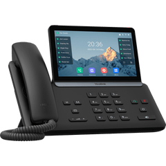 Teléfono IP Ejecutivo SIP-T87W de Yealink con Pantalla Táctil Ajustable de 7 Pulgadas Wi-Fi 6 Bluetooth 5.0 y Cancelación de Ruido por IA