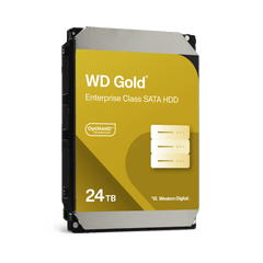 Disco Duro Empresarial WD Gold / SATA 6 Gb/s / 24 TB / 7200 RPM / Tecnología HelioSeal / ArmorCache / 5 Años Garantía / 2.5M Horas MTBF