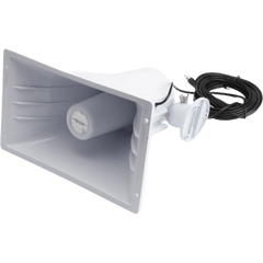 Bocina Tipo Corneta para Voceo / 40 W / 8 Ohms / 95 dB a 15 m (49.2 ft) / Conector RCA / Cable 7.6 m (25 ft) / Interior y Exterior / Para Receptores LoudMouth Ritron